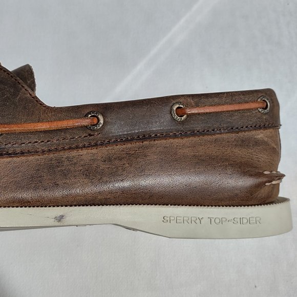 Sperry Top-Sider Women's A/O BROWN 2 Eye Boat Shoes | 9265562 | NWT - Picture 4 of 8